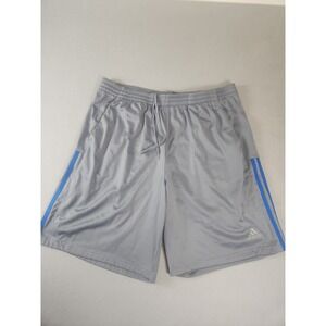Adidas Climalite Shorts Mens X-L Gray Polyester Basketball Running Performance